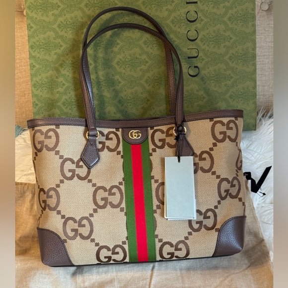 GUCCI Ophidia Jumbo GG Medium Tote Shoulder Bag BNIB Made in ITALY - Picture 2 of 13